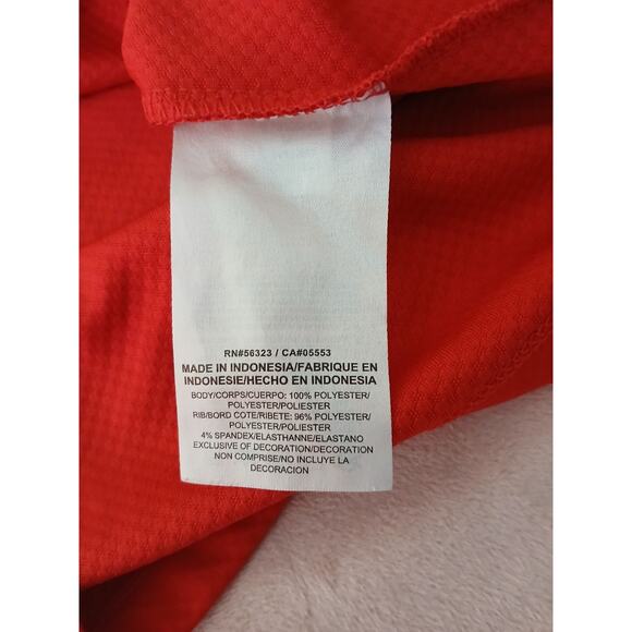 Nike Dri-FIT 1/4 Zip Soccer Jersey Red Mock Neck Long Sleeve women's M - Picture 4 of 5